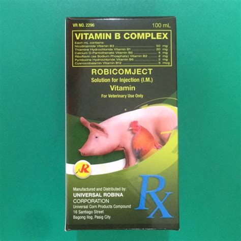 Injectable Vitamin B Complex for Pigs .